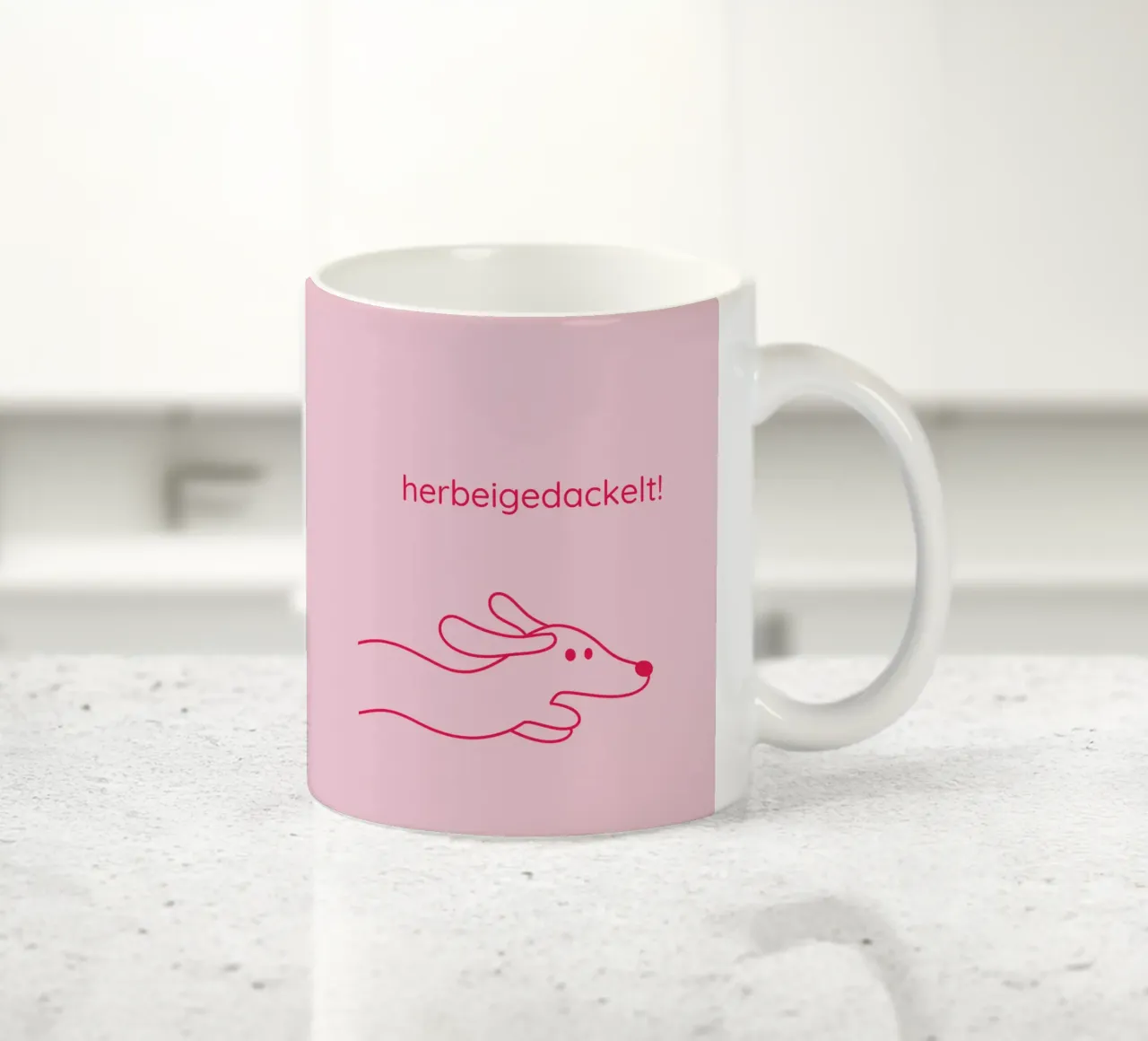 herbeigedackelt mug en céramique de Made in Bavaria