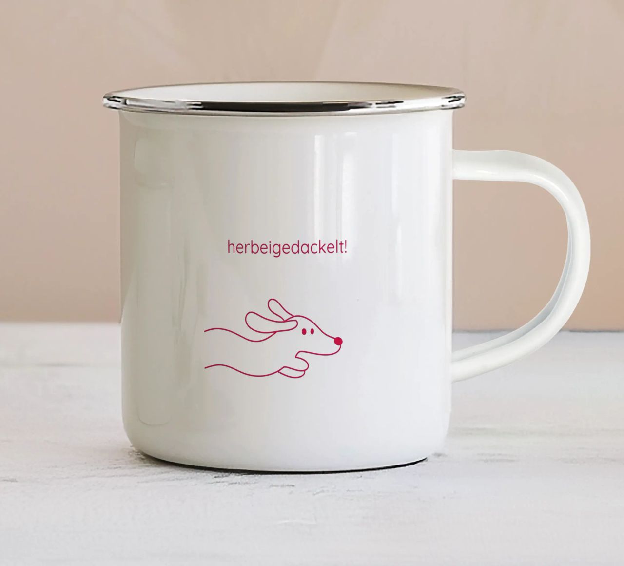 herbeigedackelt tazza in smalto da Made in Bavaria