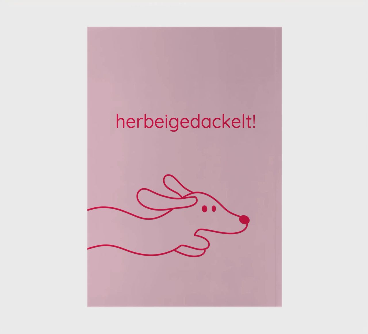 herbeigedackelt notebook by Made in Bavaria