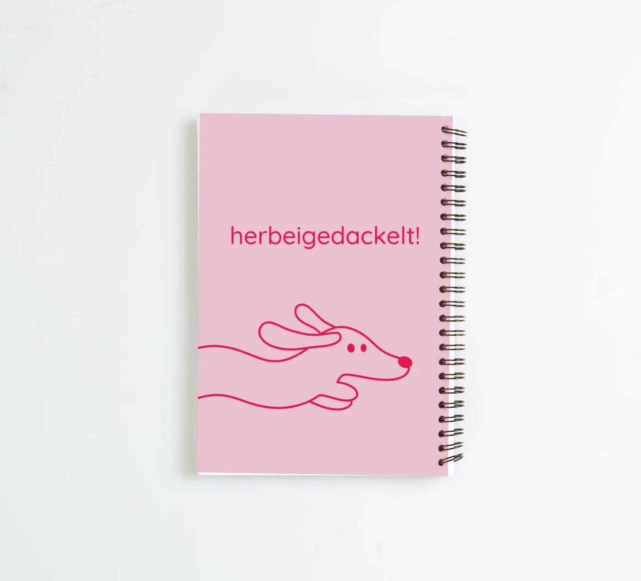 herbeigedackelt spiral notebook by Made in Bavaria