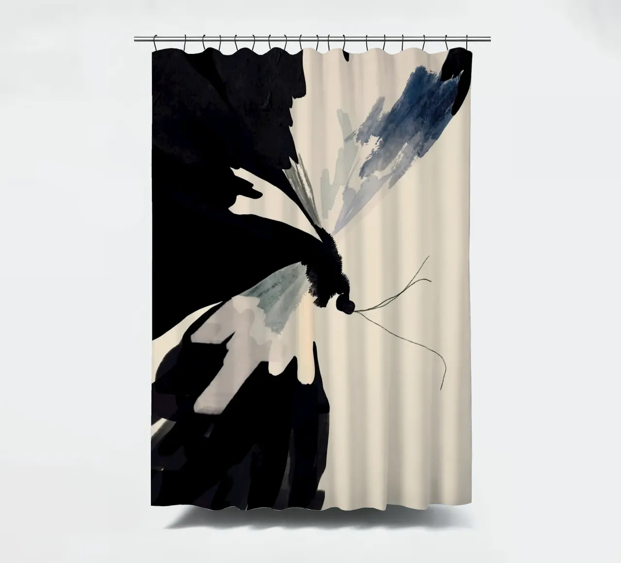 Abstrakter Schmetterling Duschvorhang von ThingDesign