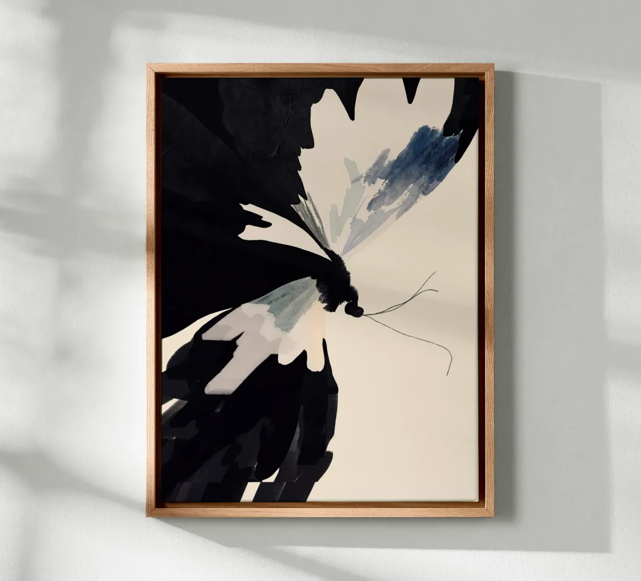 Abstracte vlinder canvas met Baklijst van ThingDesign