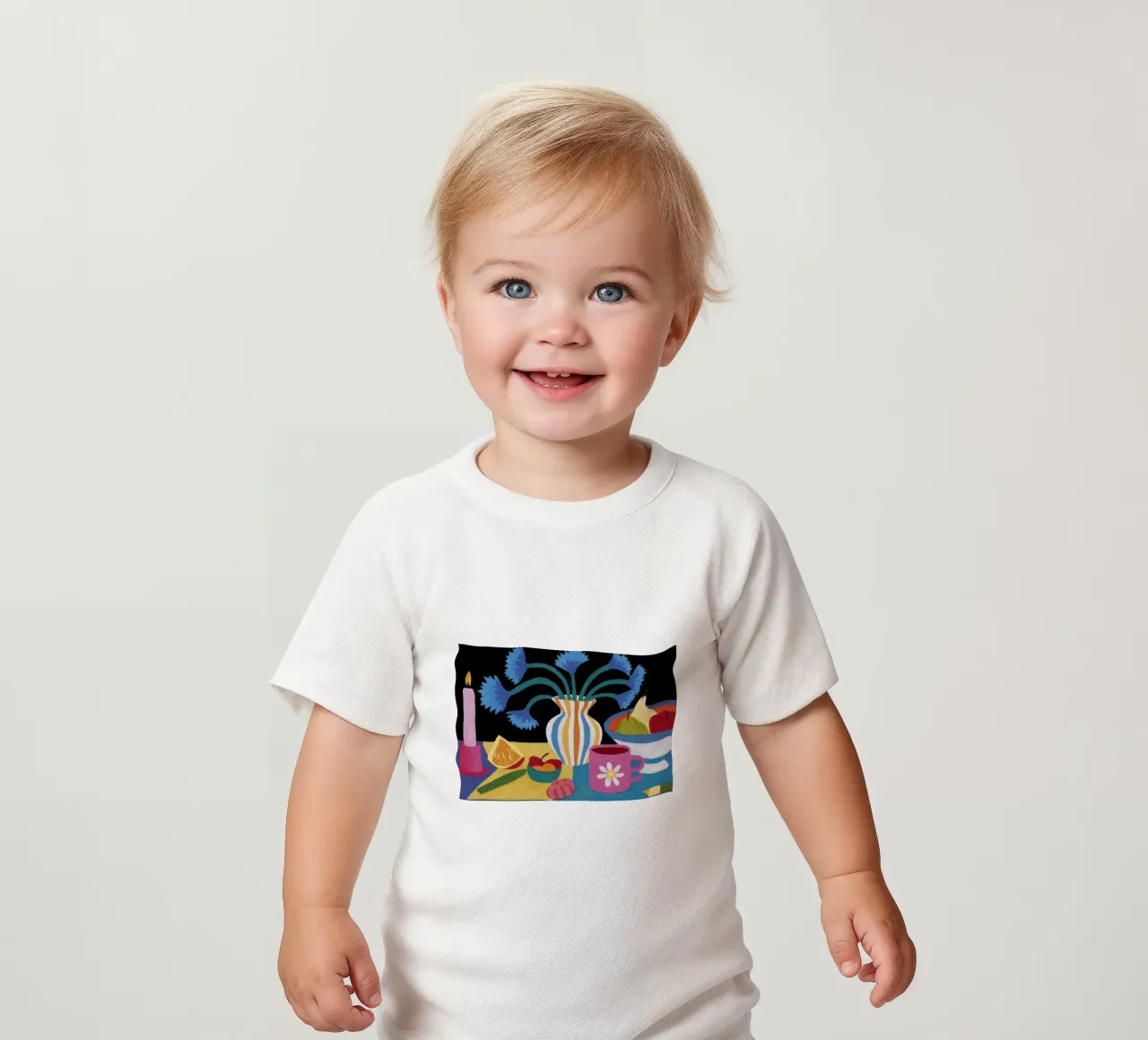 Lebendiges Stillleben Baby T-Shirt von Ivory Frame