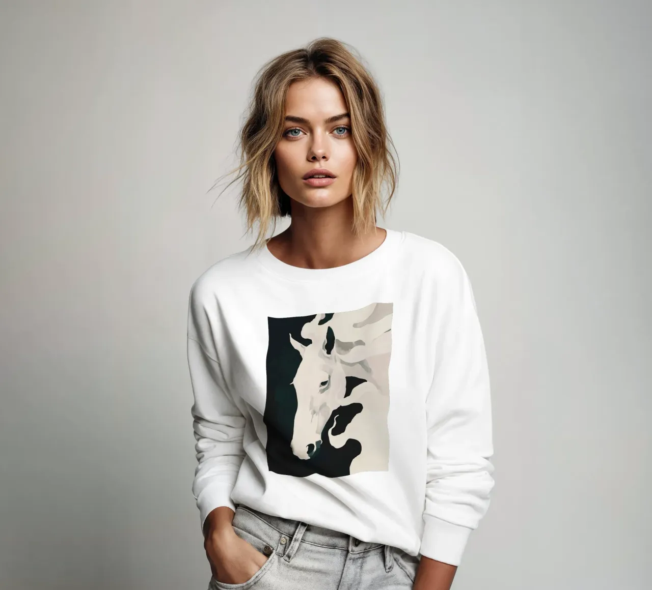 Cavallo bianco felpa da ThingDesign