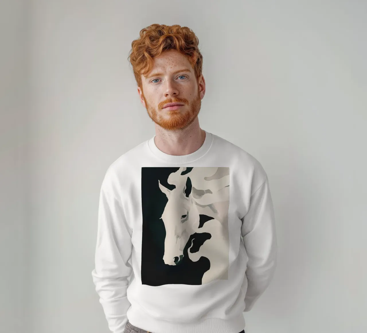 Cavallo bianco felpa da ThingDesign