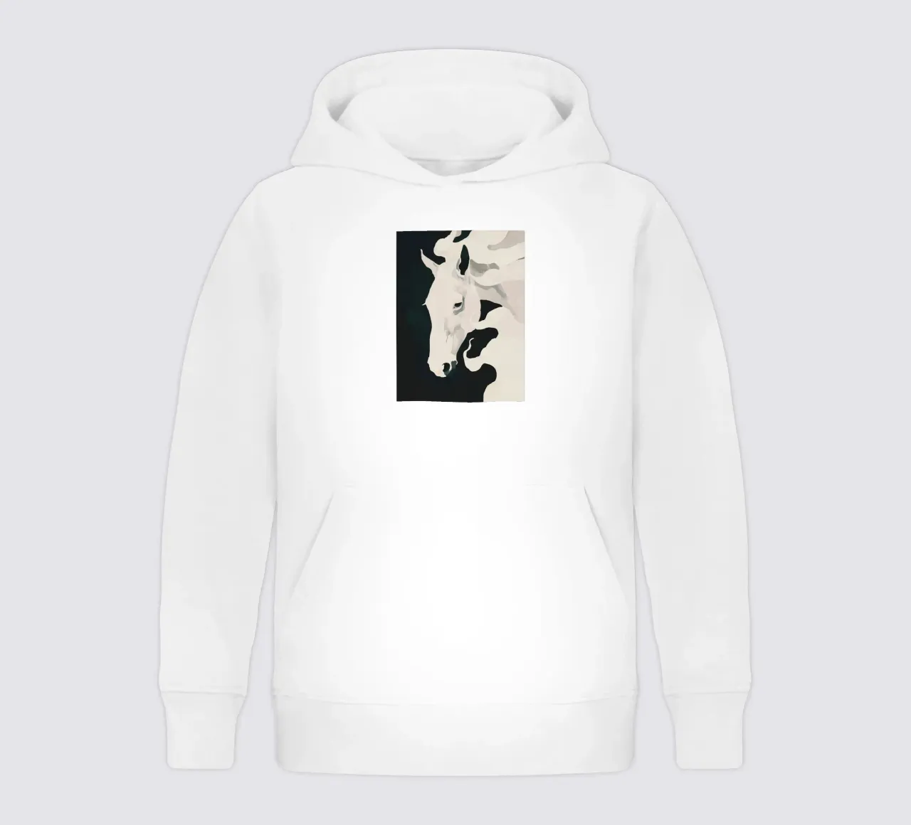 White Horse kids hoodie by ThingDesign