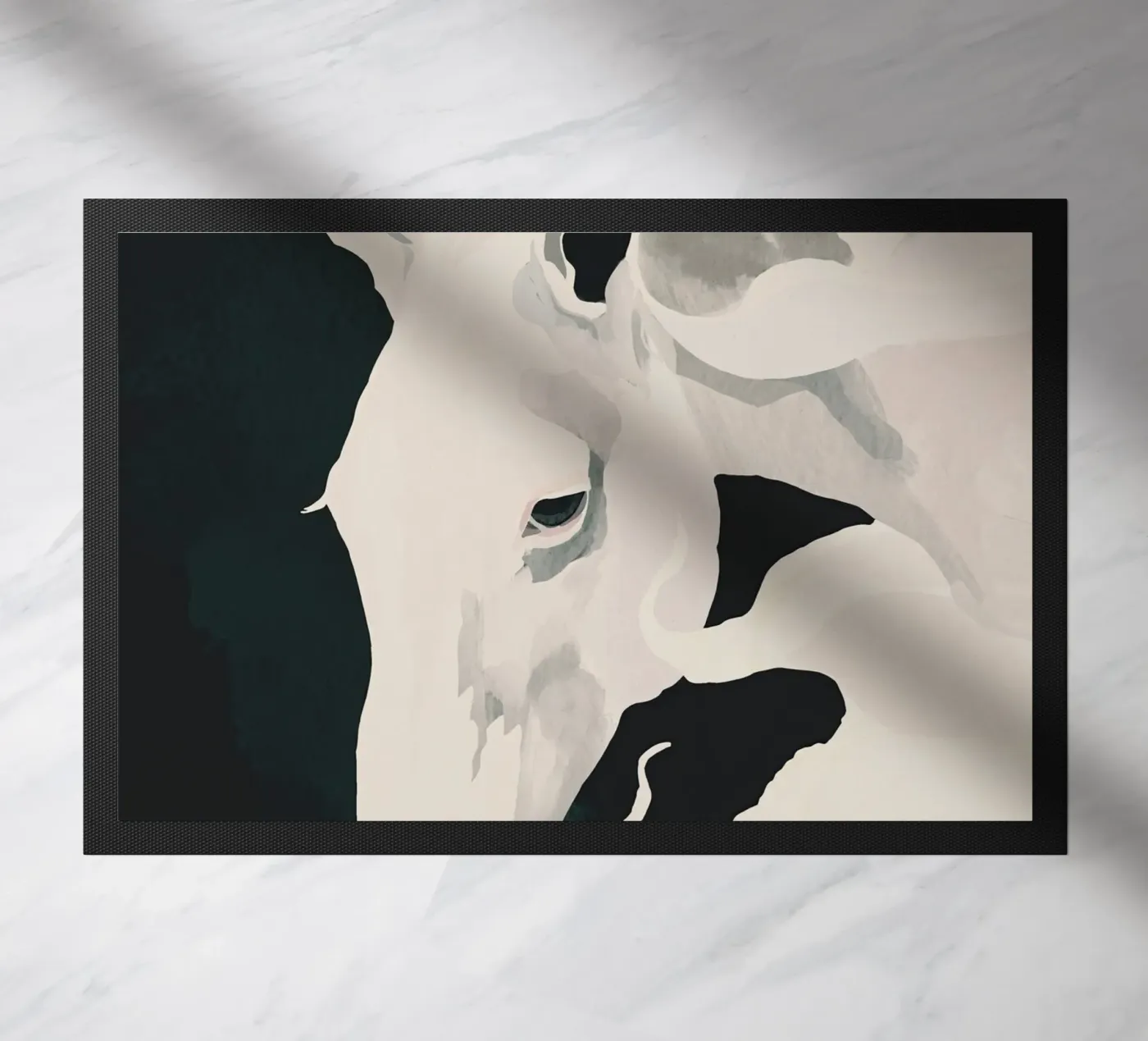 Cavallo bianco zerbino da ThingDesign