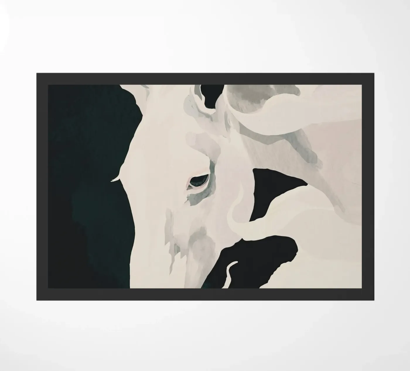Cavallo bianco zerbino da ThingDesign