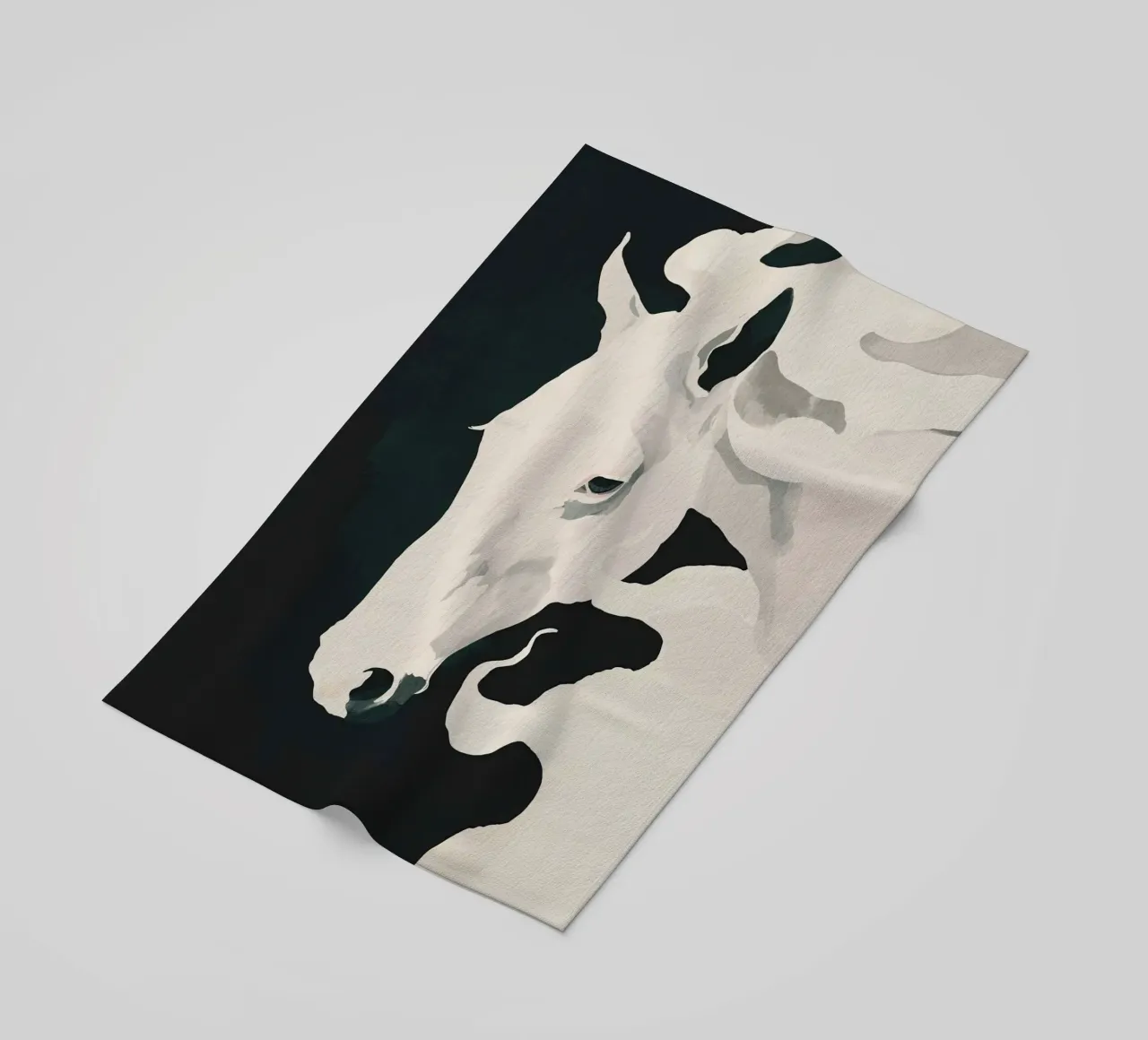White Horse beach towel by ThingDesign