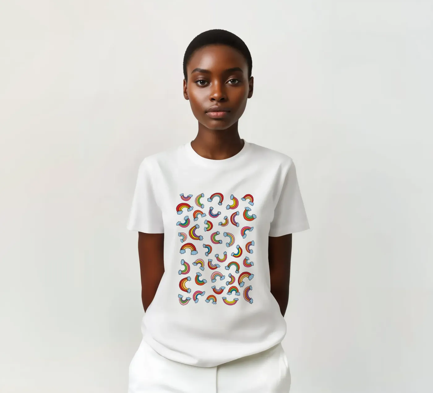 Rainbow Pattern t-shirt by KP Design