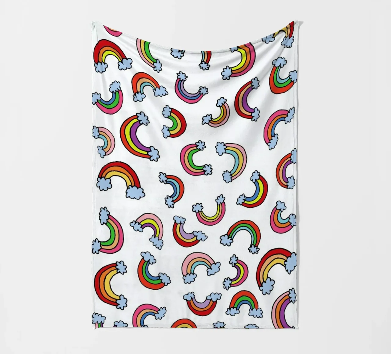 Rainbow Pattern Fleecedecke von KP Design