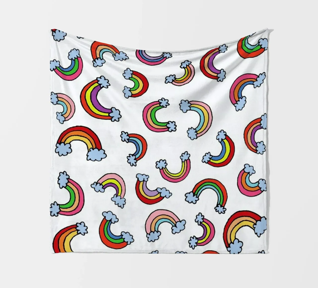 Rainbow Pattern Fleecedecke von KP Design
