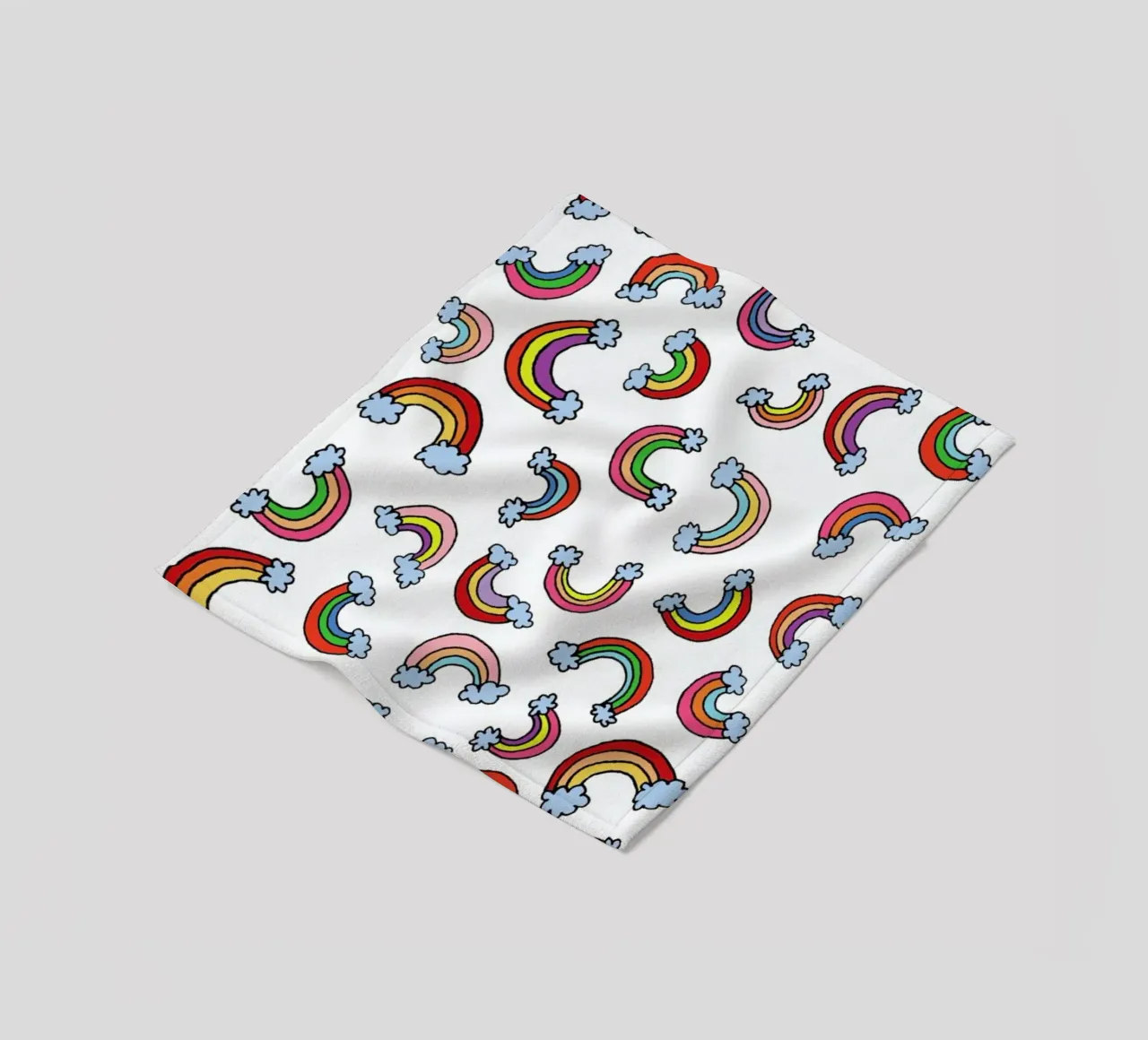 Rainbow Pattern Fleecedecke von KP Design