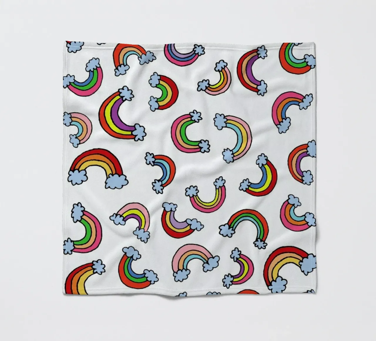 Rainbow Pattern Fleecedecke von KP Design