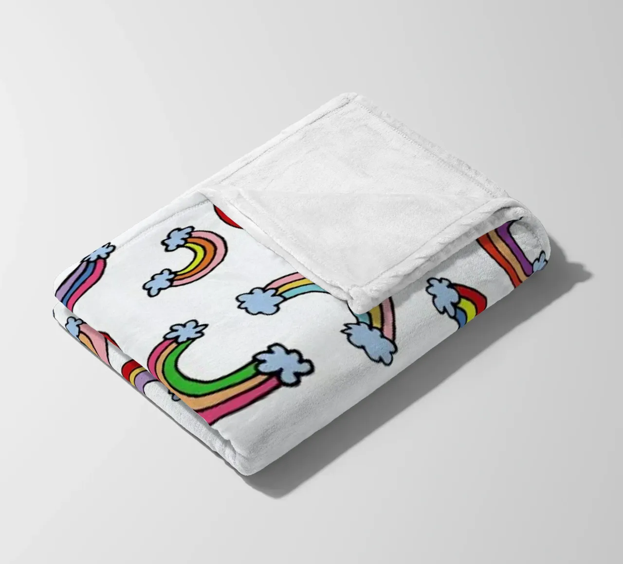 Rainbow Pattern Fleecedecke von KP Design