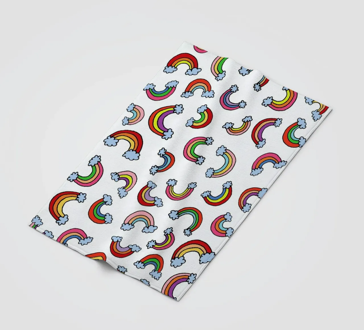 Rainbow Pattern Fleecedecke von KP Design