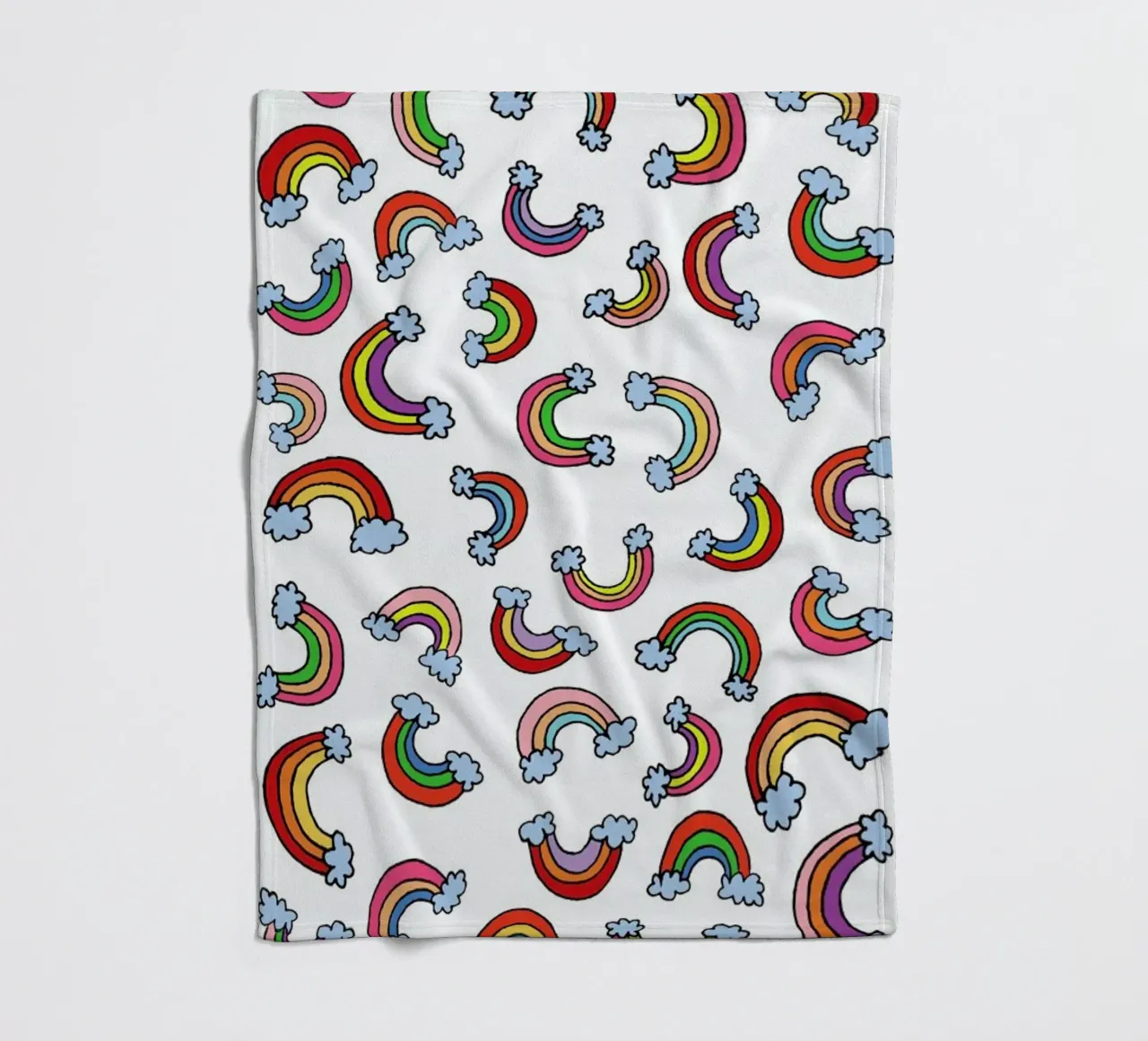 Rainbow Pattern Fleecedecke von KP Design