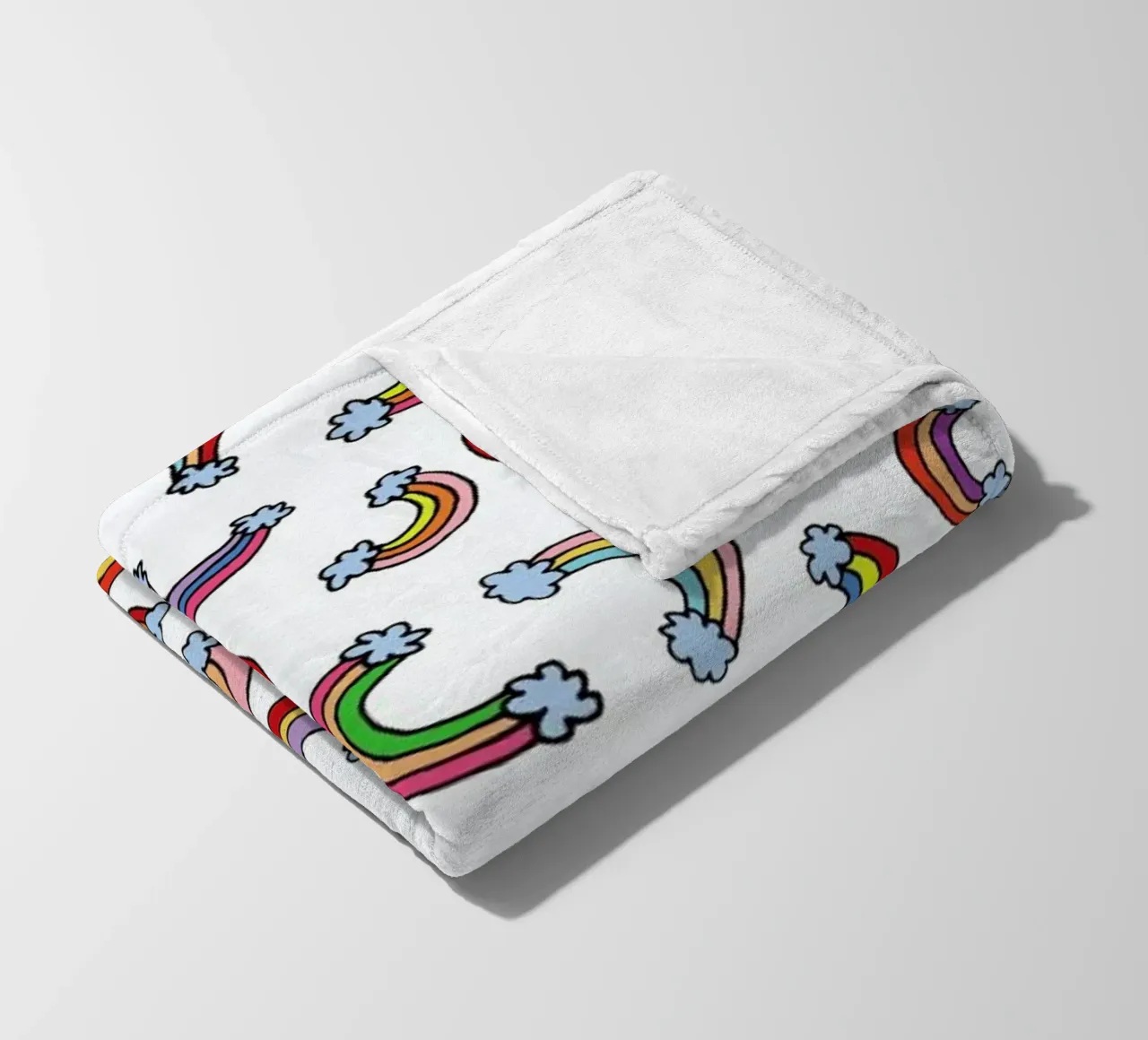 Rainbow Pattern Fleecedecke von KP Design