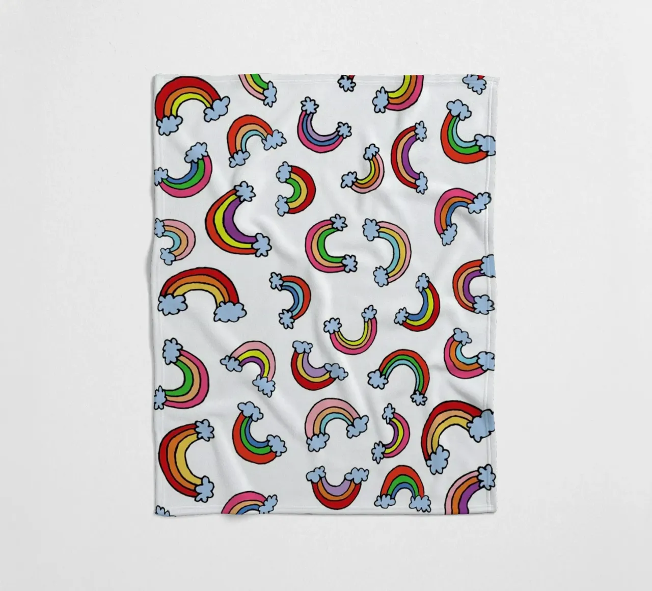 Rainbow Pattern Fleecedecke von KP Design