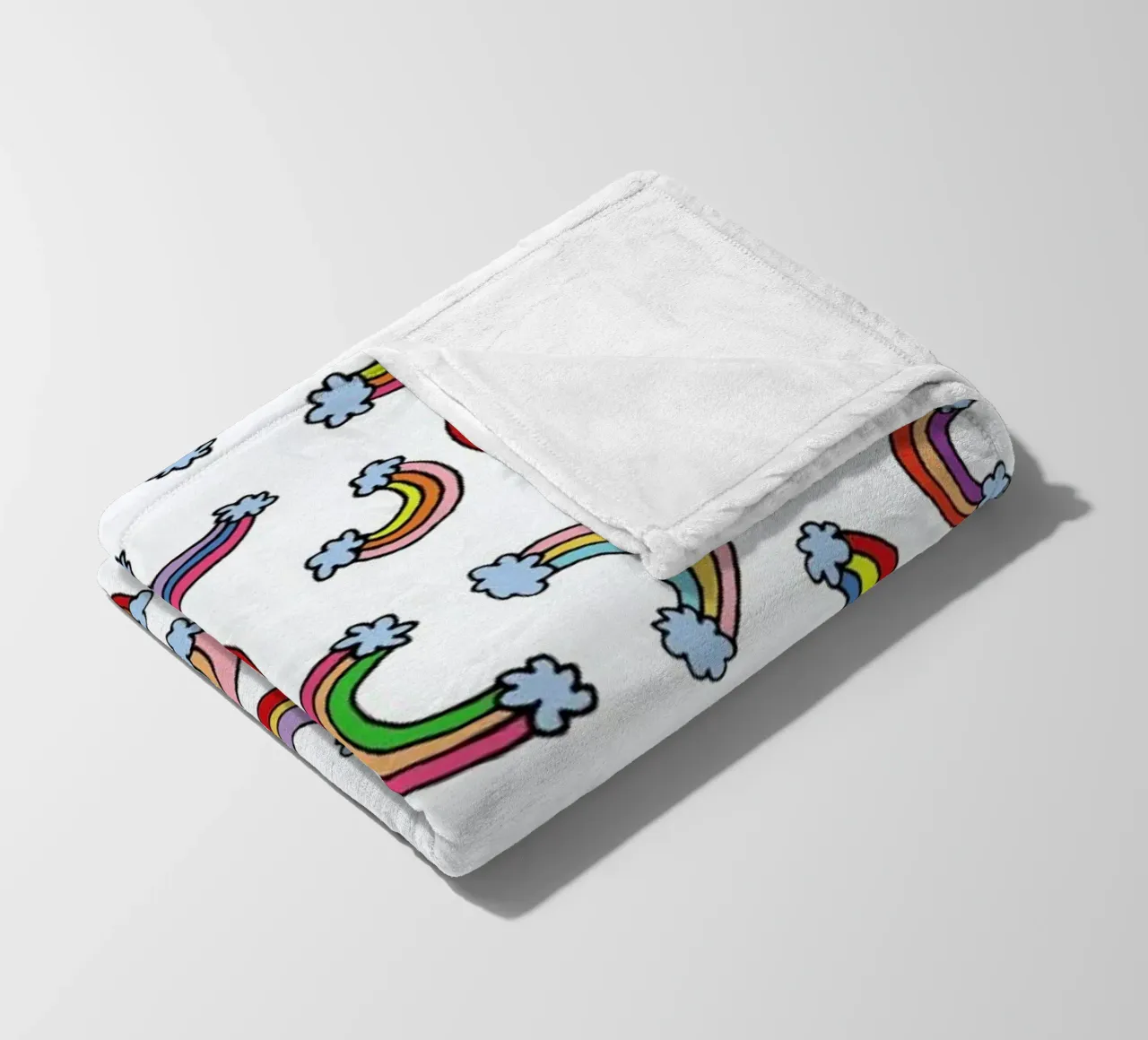 Rainbow Pattern Fleecedecke von KP Design