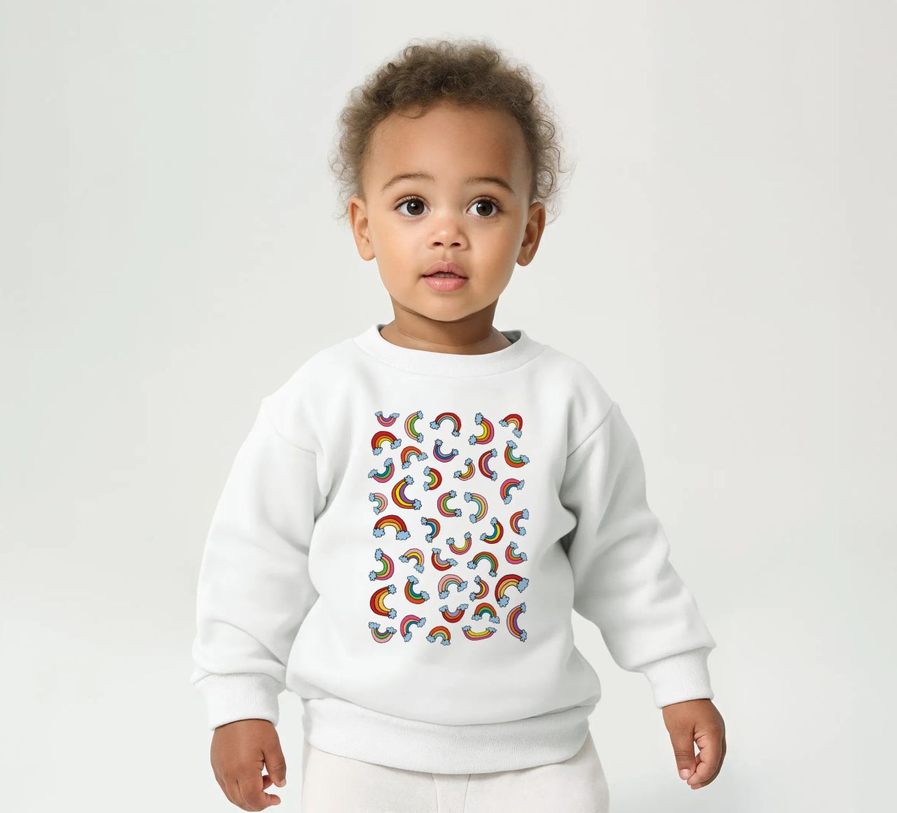 Rainbow Pattern felpa neonato da KP Design