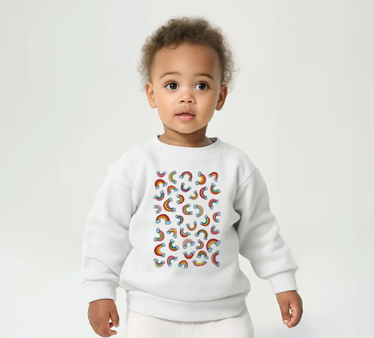 Rainbow Pattern felpa neonato da KP Design