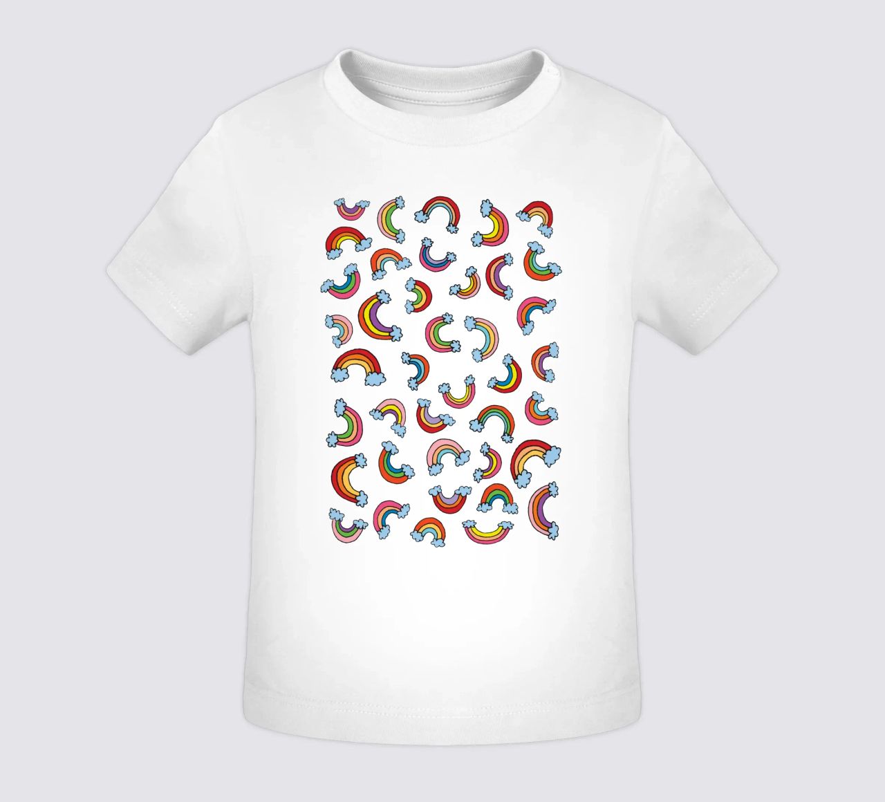 Rainbow Pattern maglietta neonato da KP Design