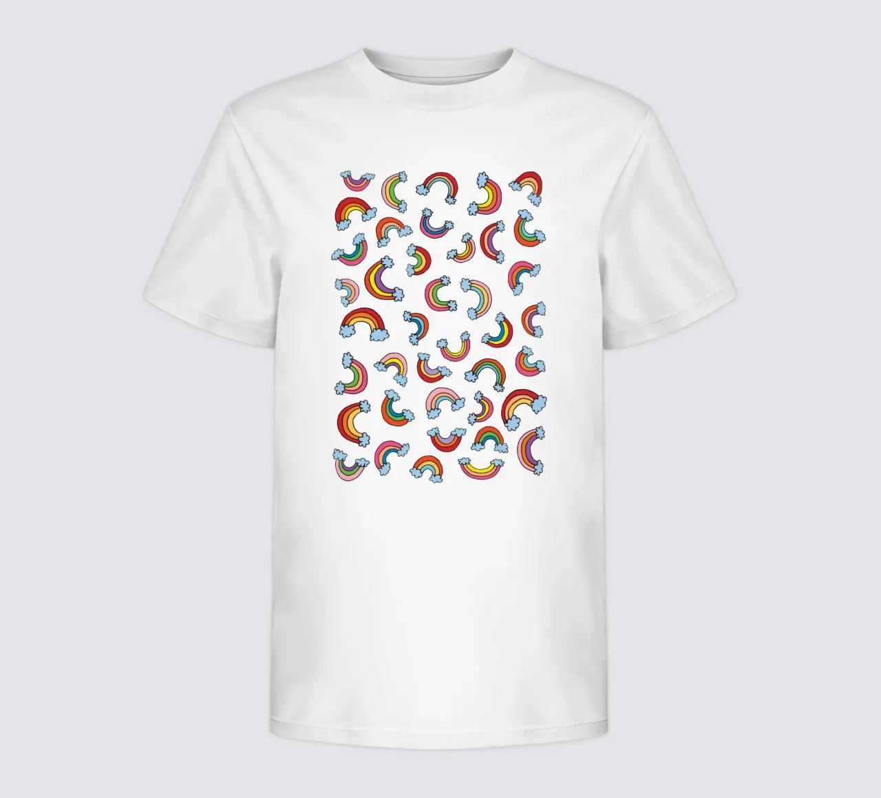 Rainbow Pattern Kinder T-Shirt von KP Design