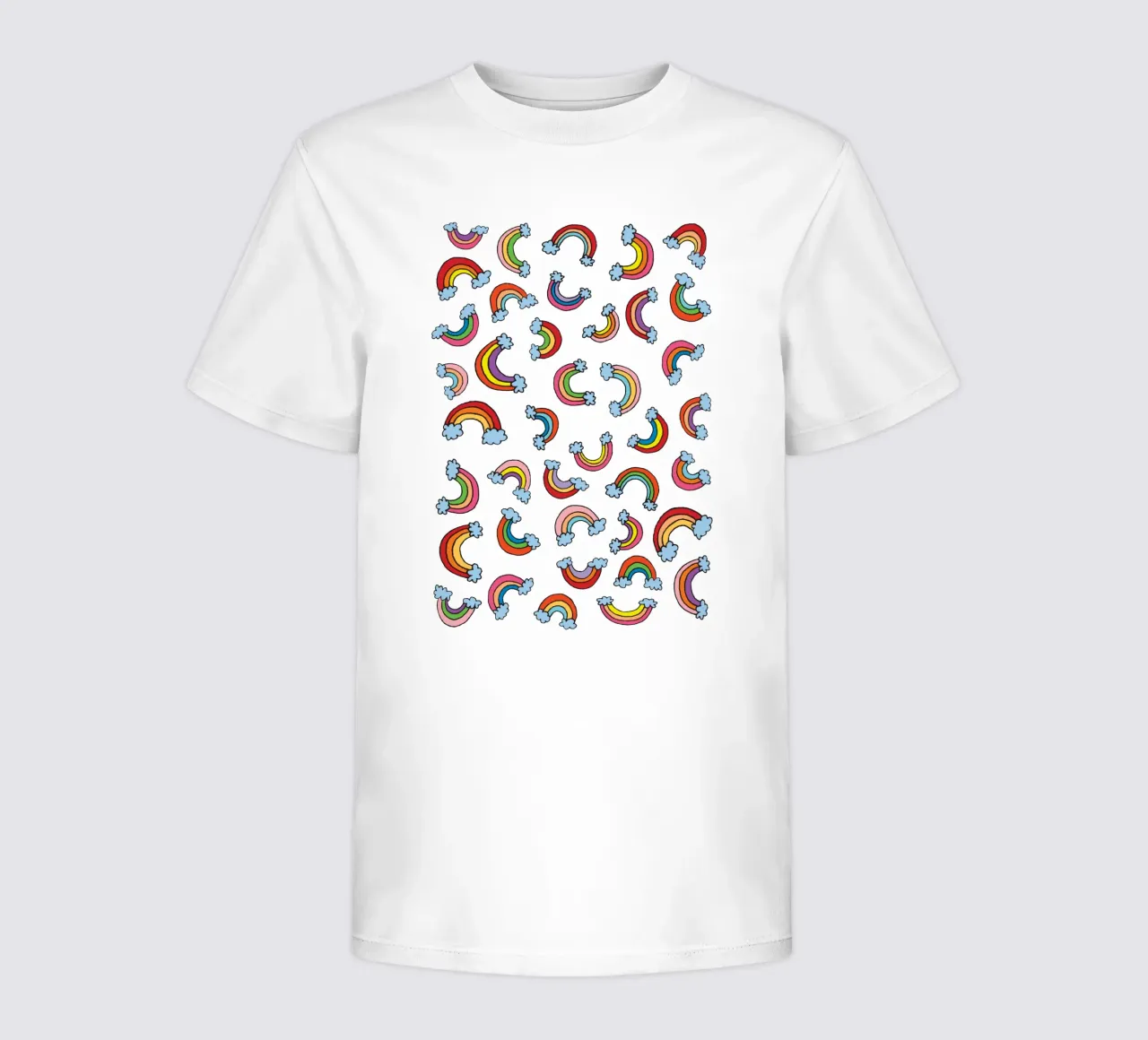 Rainbow Pattern Kinder T-Shirt von KP Design