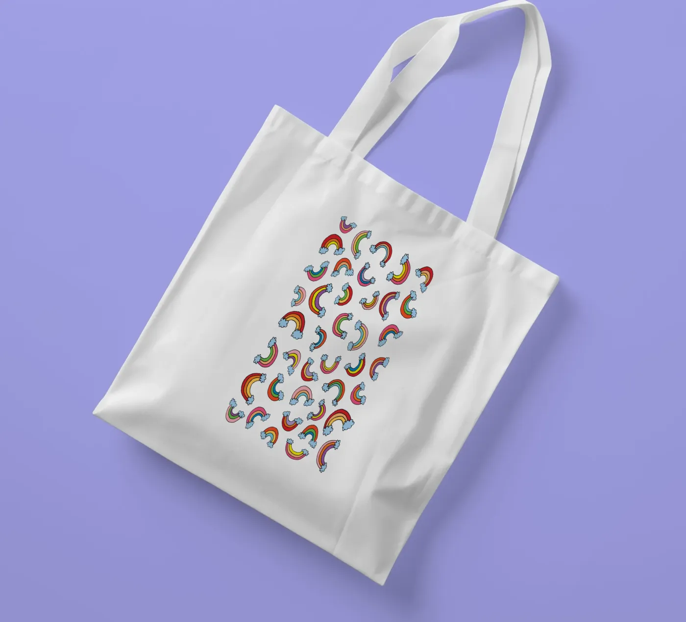 Rainbow Pattern tote bag by KP Design