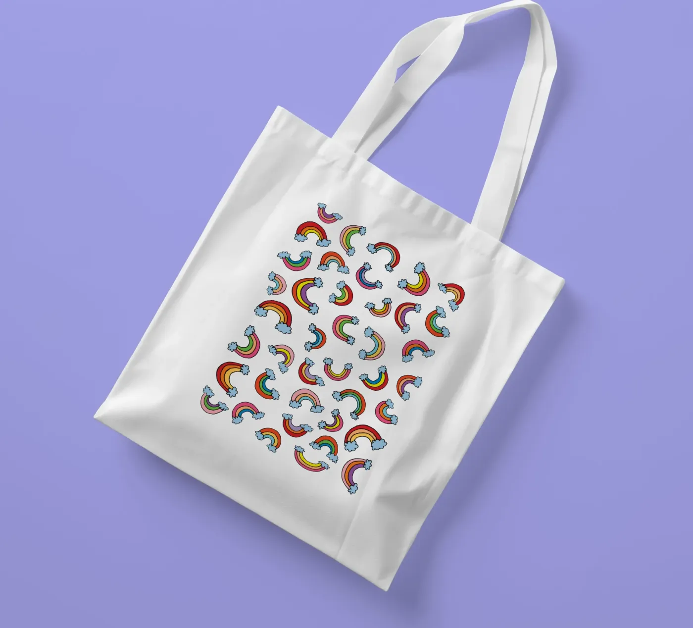 Rainbow Pattern tote bag by KP Design