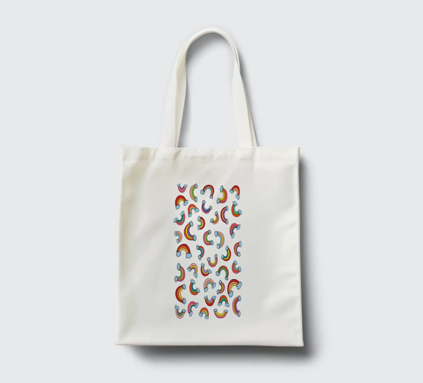Rainbow Pattern tote bag by KP Design