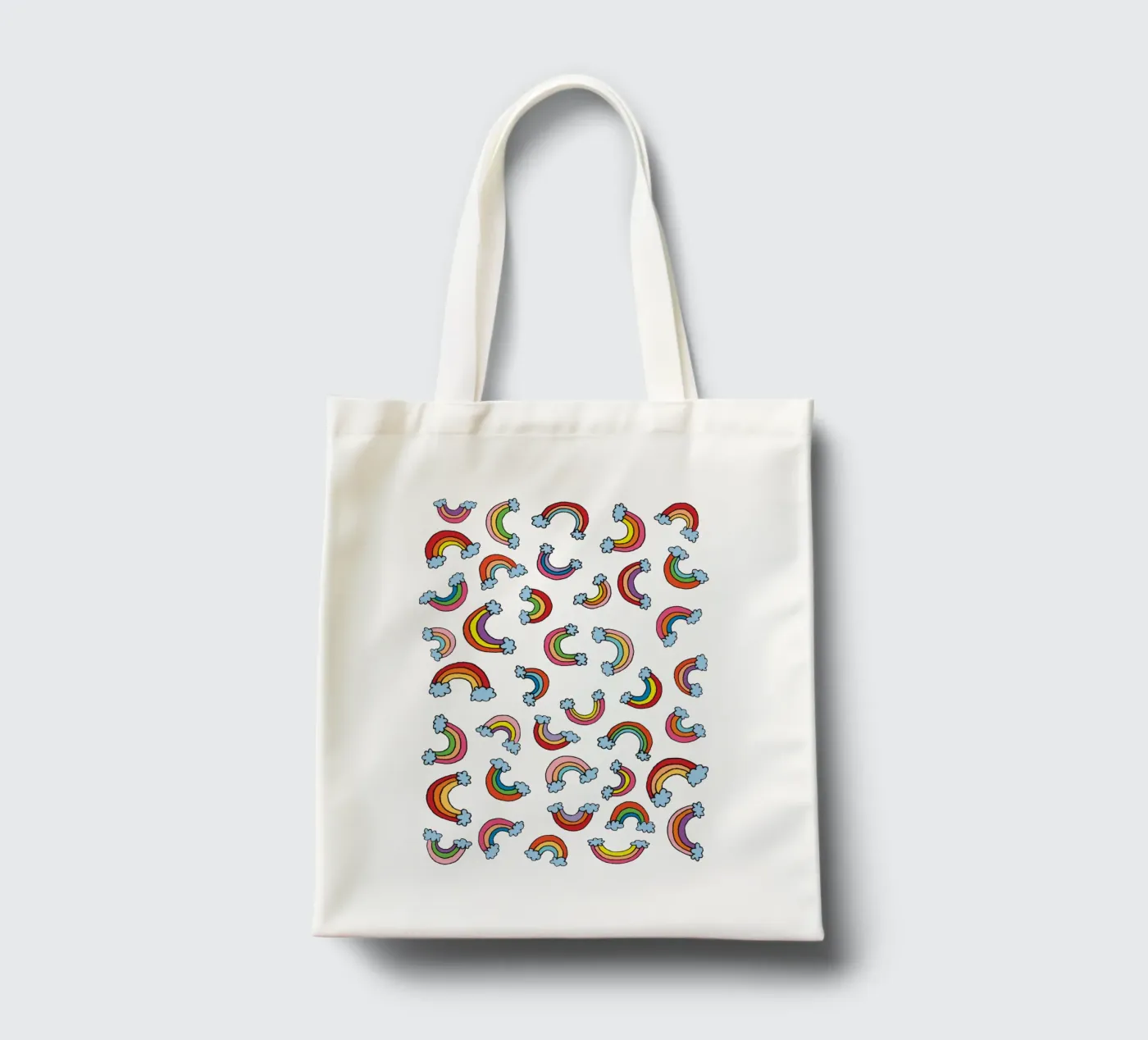 Rainbow Pattern tote bag by KP Design