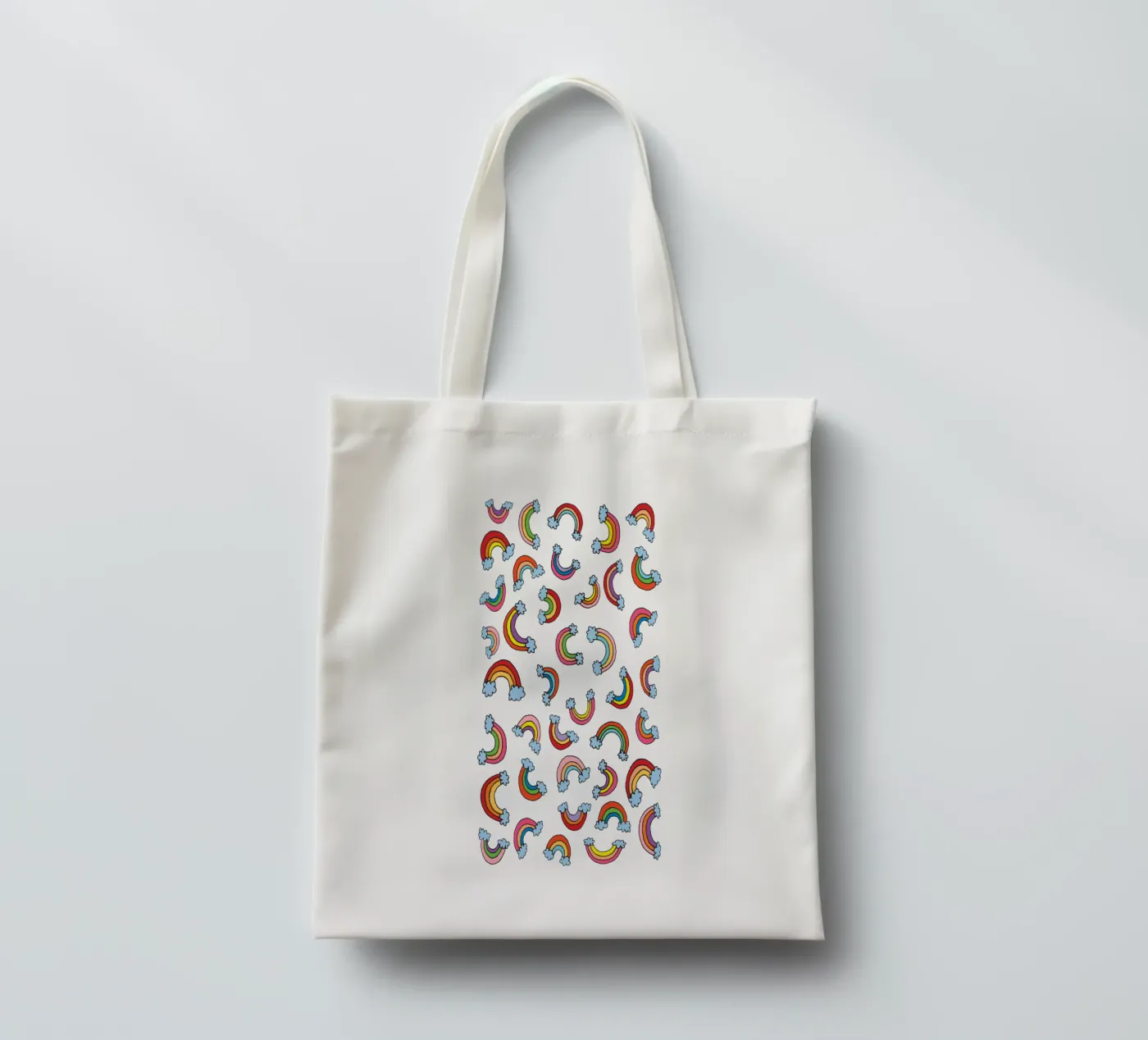 Rainbow Pattern tote bag by KP Design