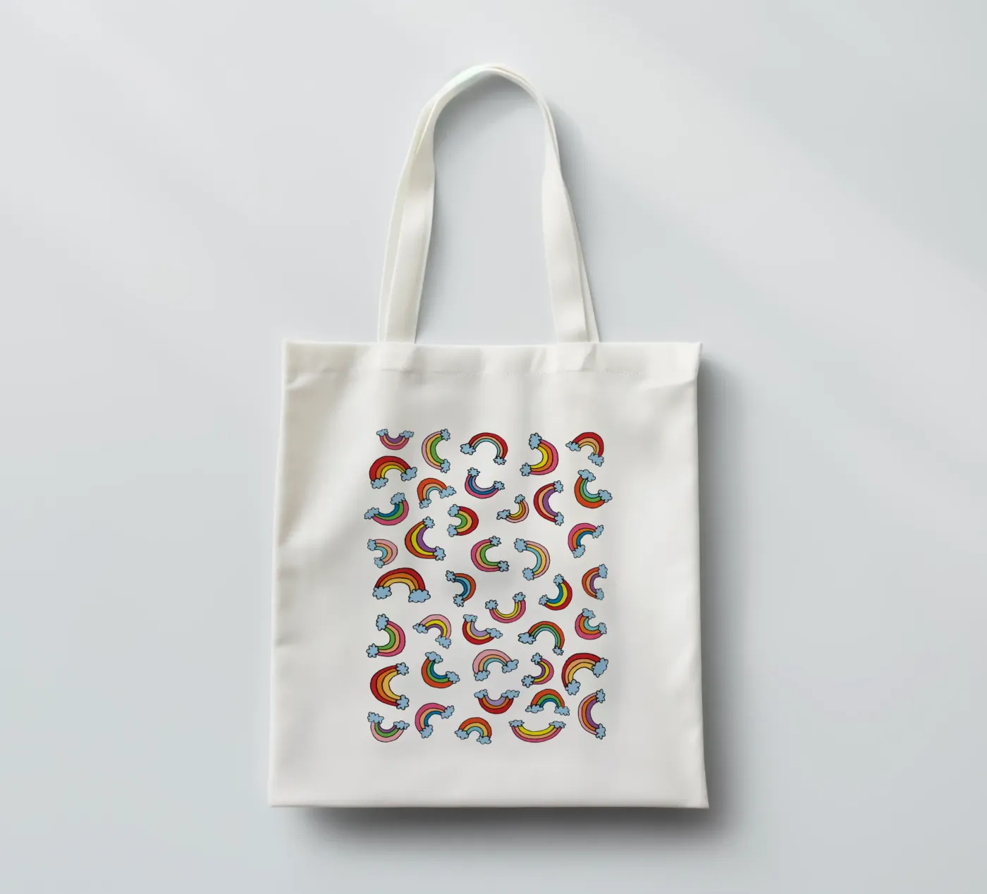 Rainbow Pattern tote bag by KP Design
