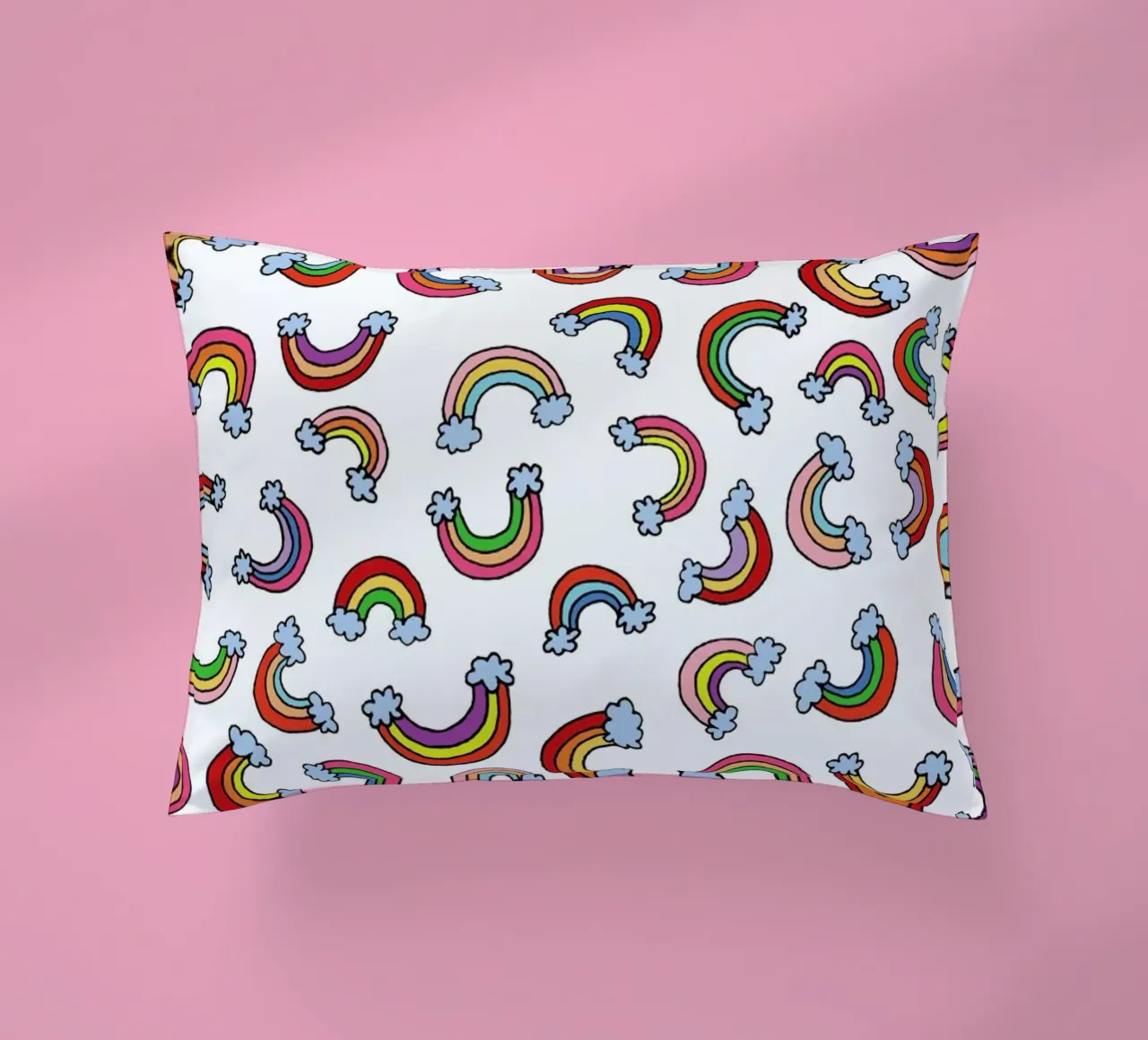 Rainbow Pattern decorative cushion by KP Design