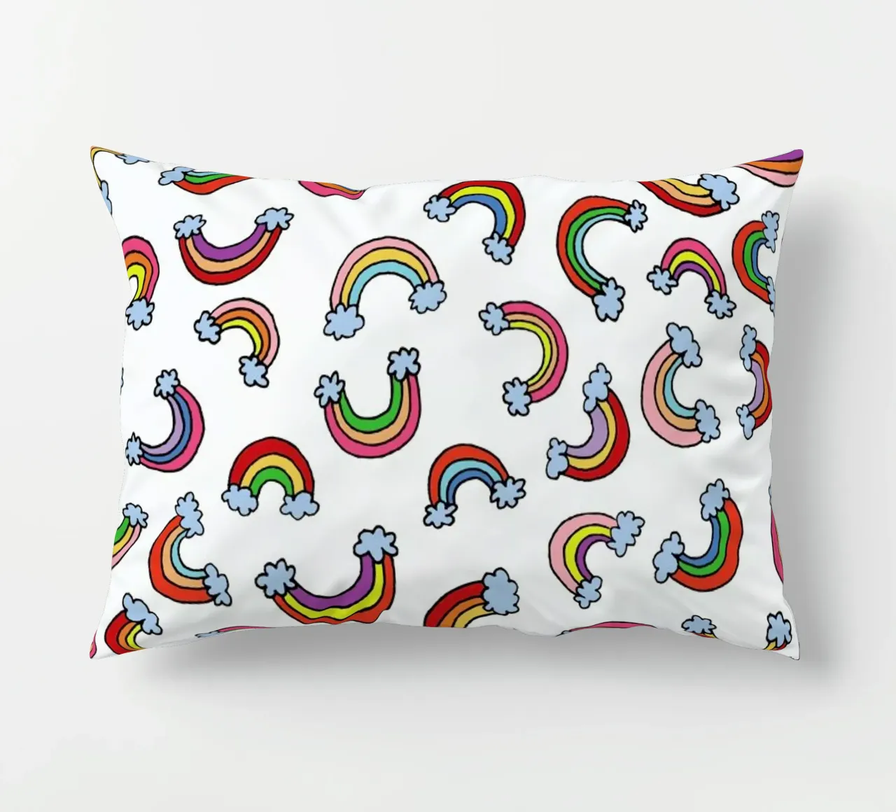 Rainbow Pattern decorative cushion by KP Design