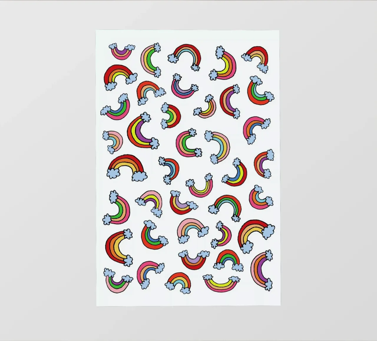 Rainbow Pattern backlit film by KP Design