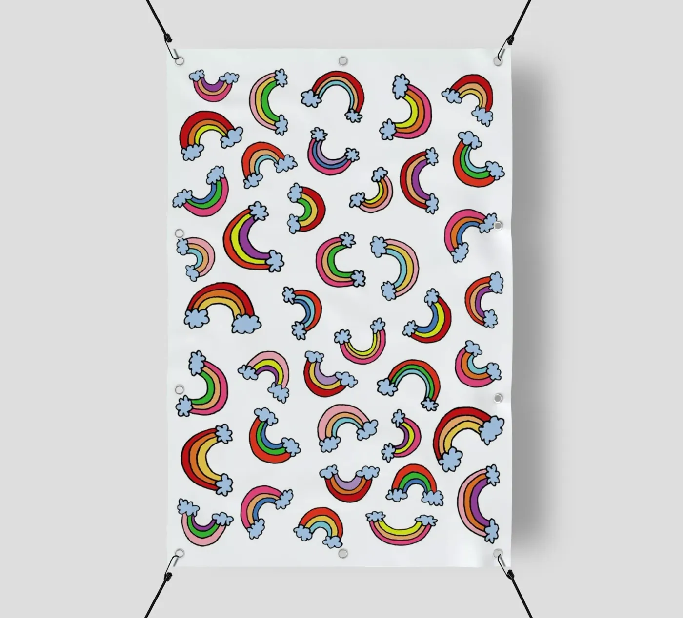 Rainbow Pattern telo in pvc da KP Design