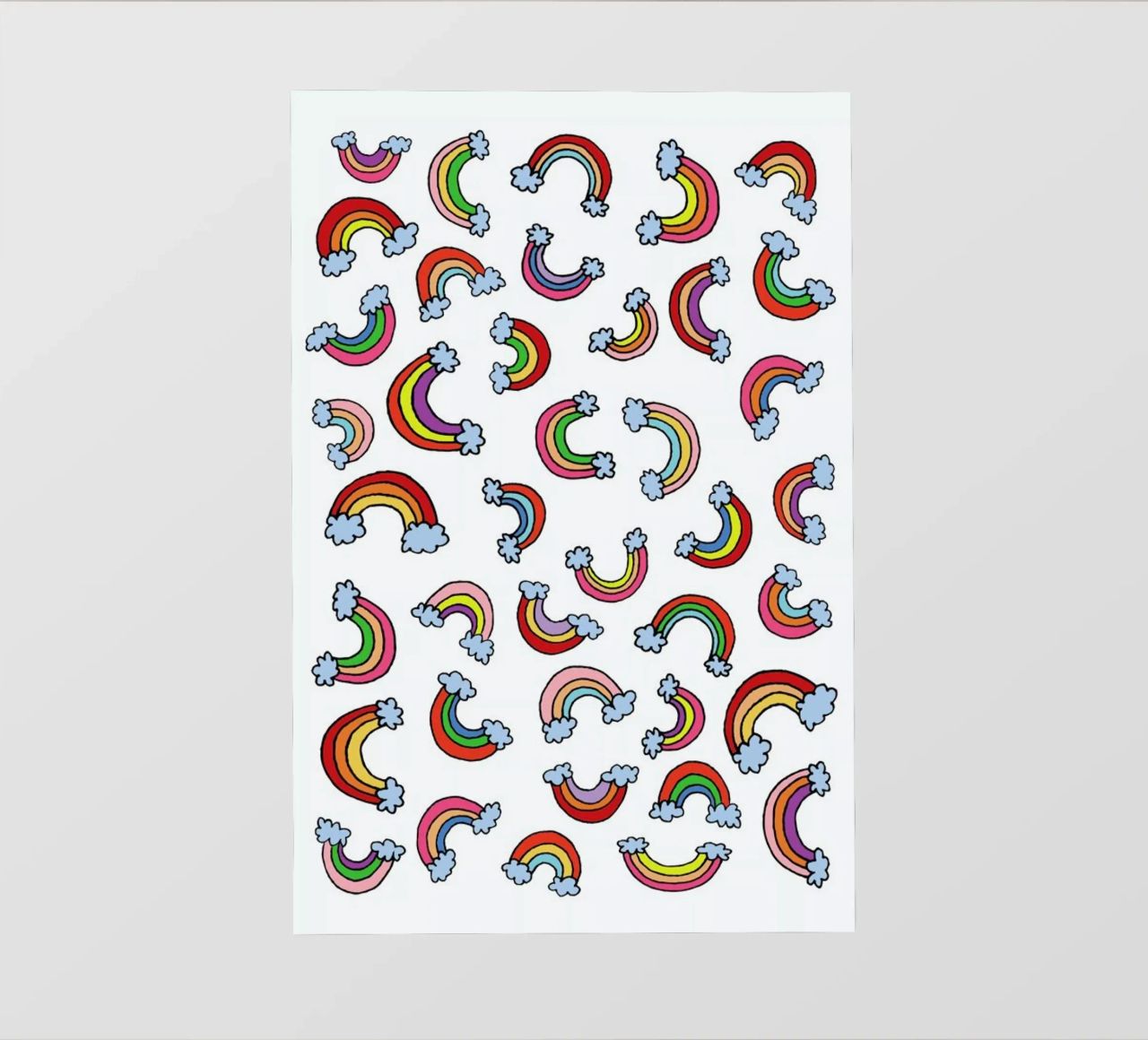 Rainbow Pattern telo in pvc da KP Design