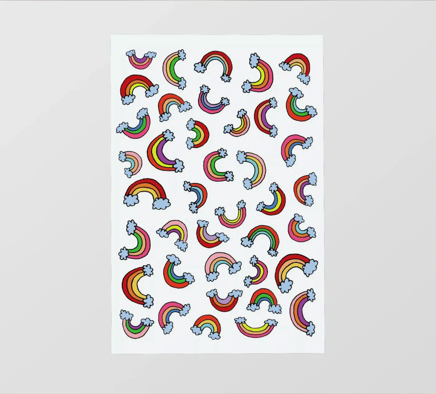Rainbow Pattern telo in pvc da KP Design