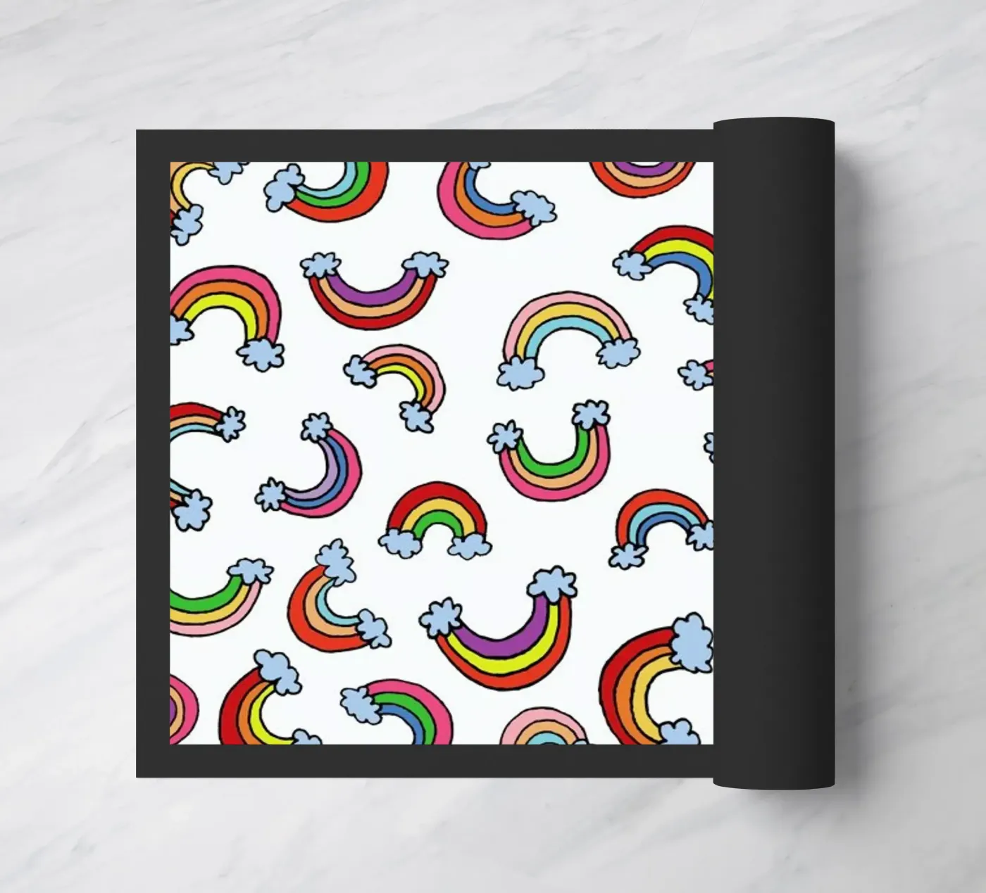 Rainbow Pattern doormat by KP Design