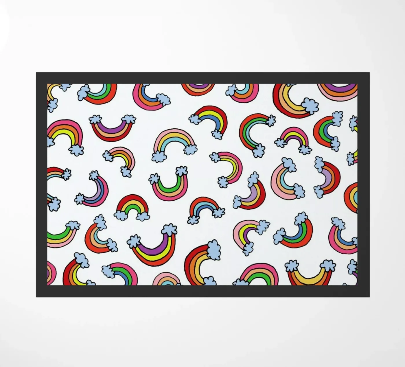 Rainbow Pattern doormat by KP Design
