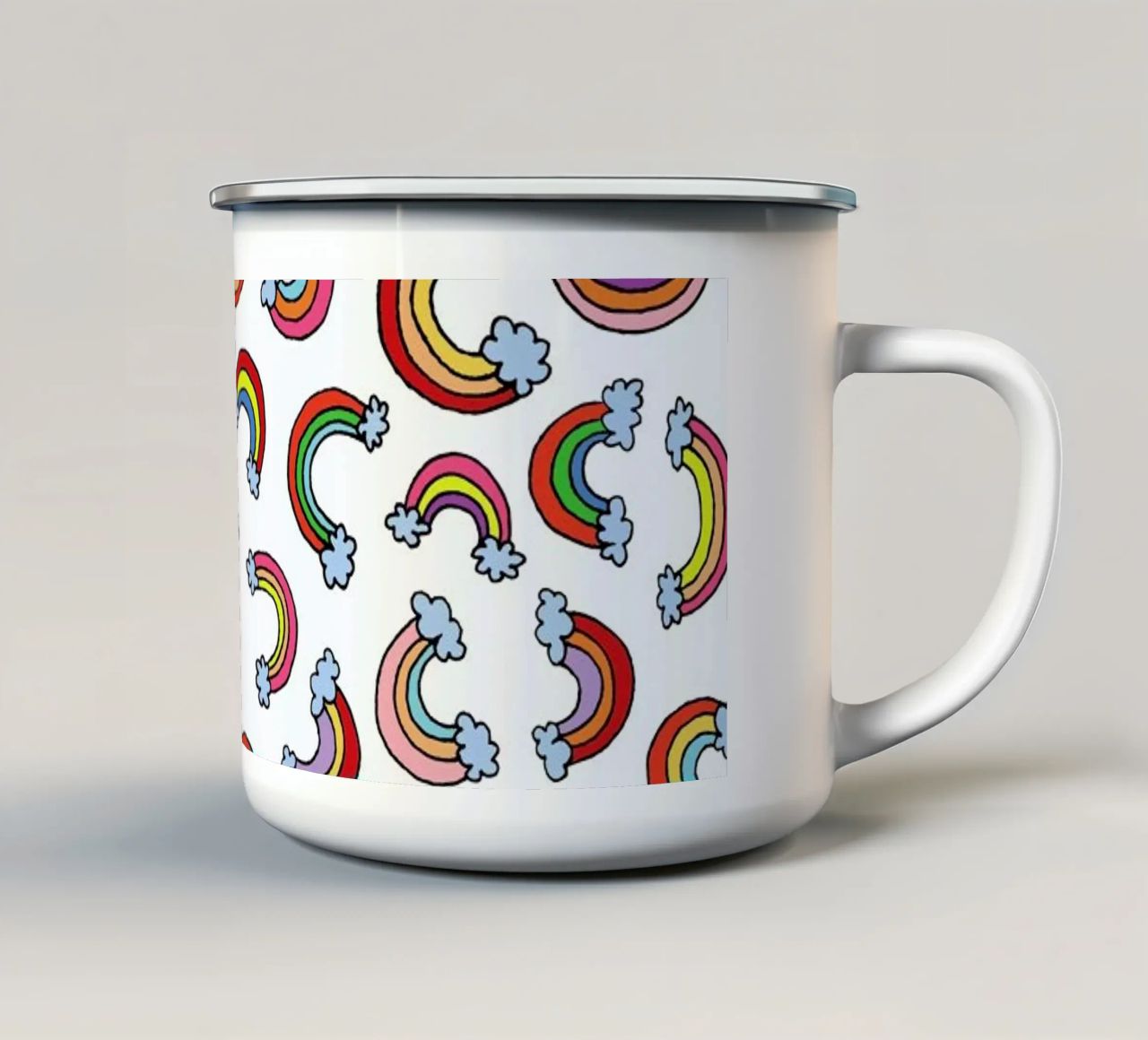 Rainbow Pattern tazza in smalto da KP Design