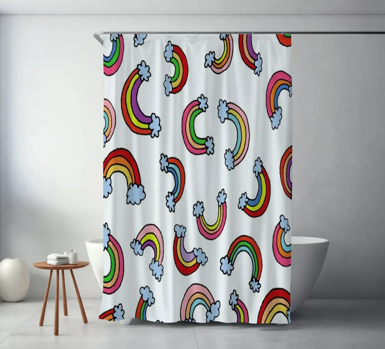 Rainbow Pattern Duschvorhang von KP Design
