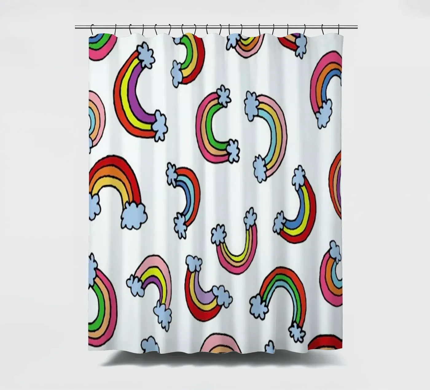 Rainbow Pattern Duschvorhang von KP Design