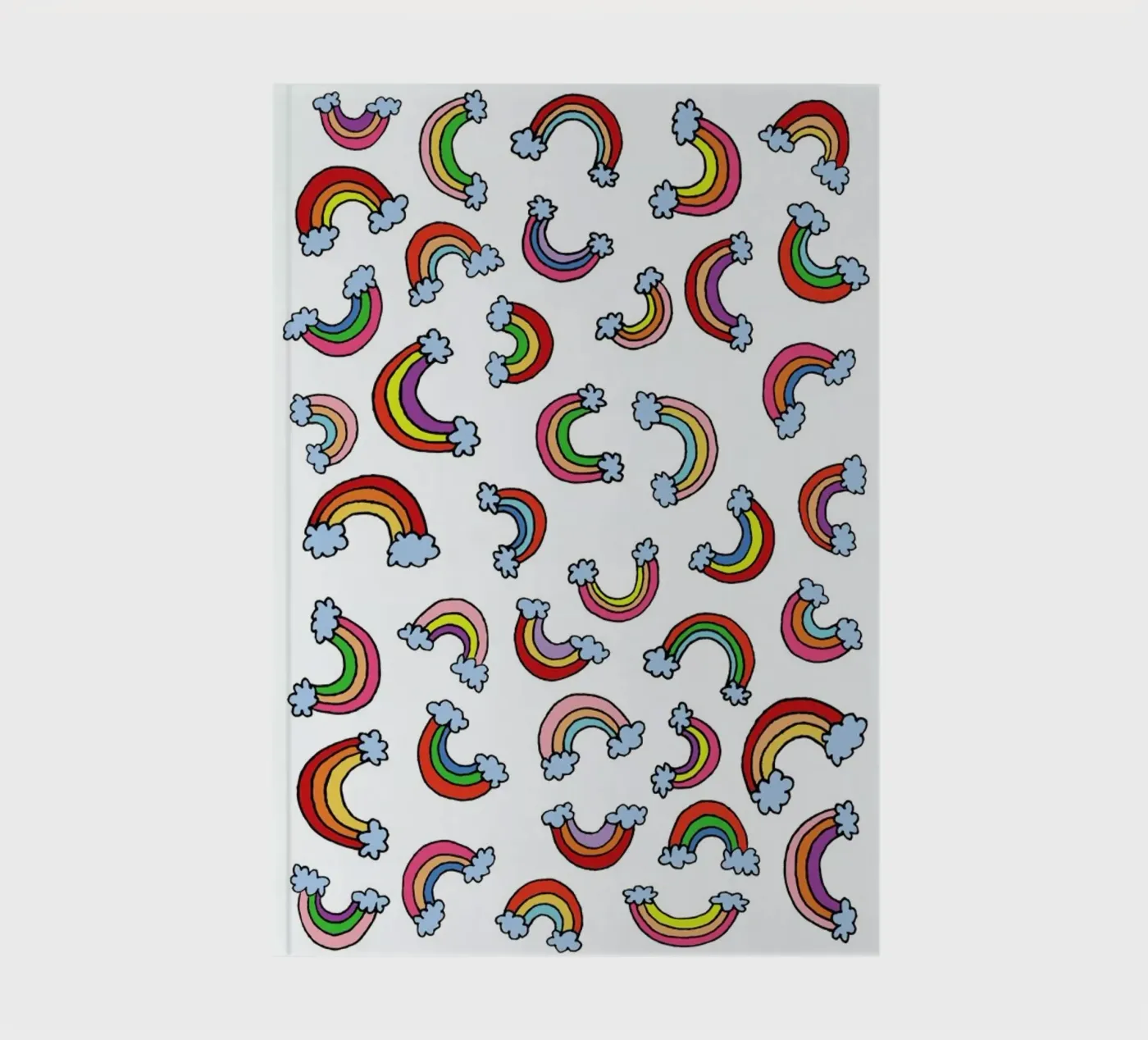 Rainbow Pattern notebook by KP Design