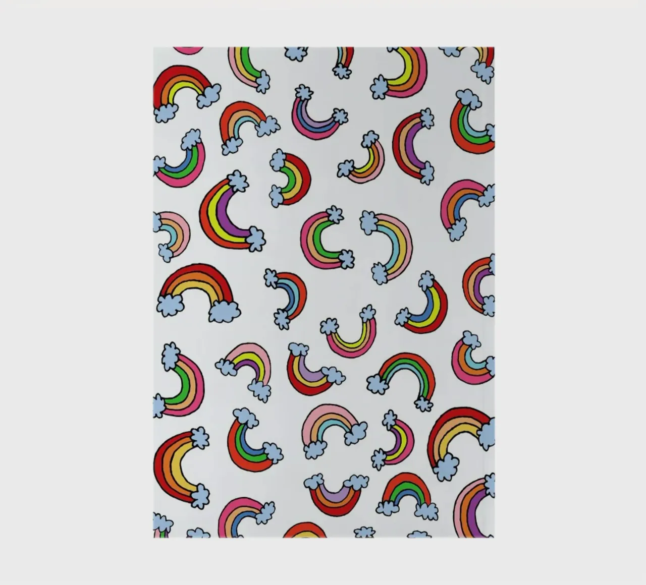 Rainbow Pattern notebook by KP Design