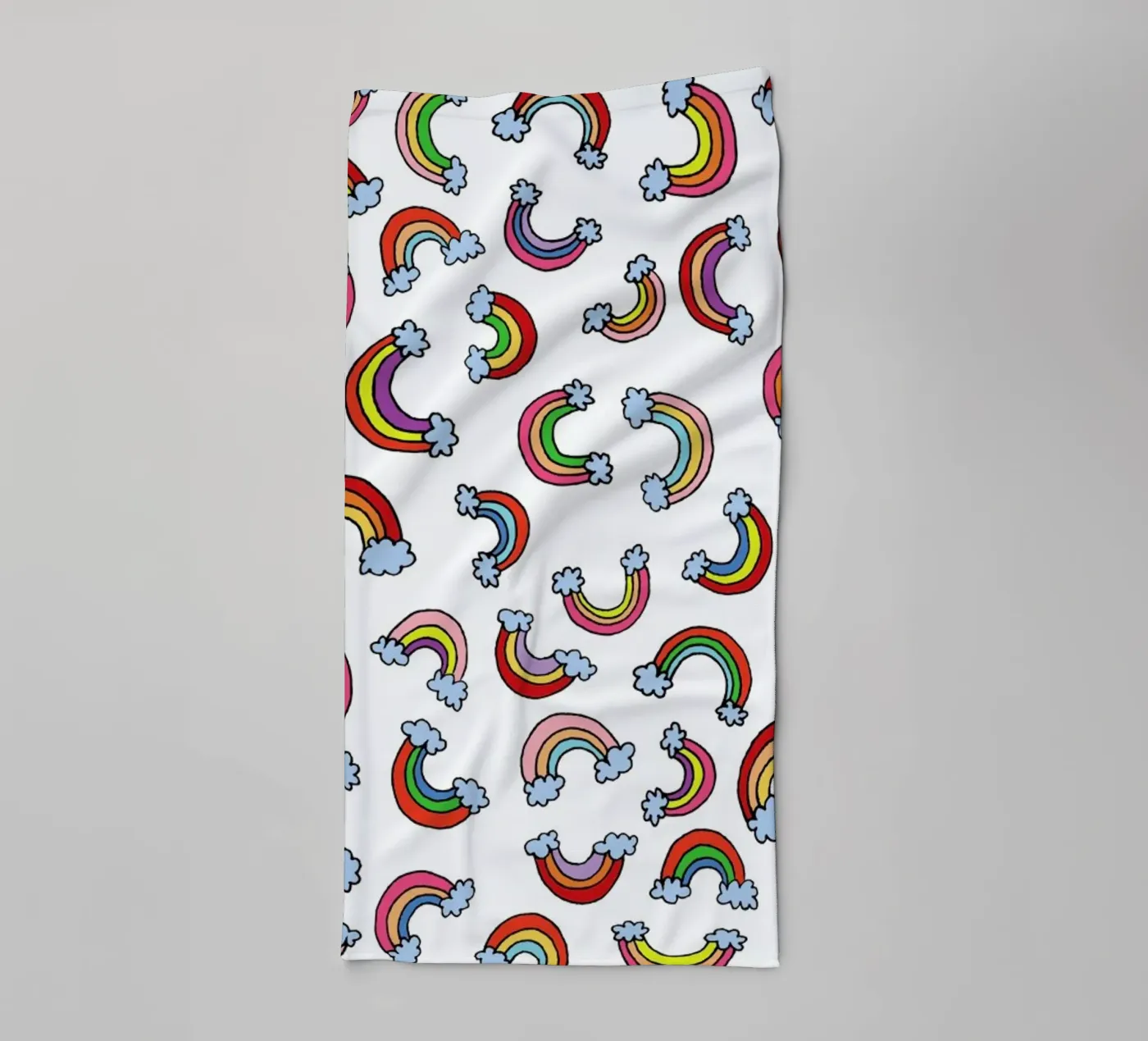 Rainbow Pattern towel by KP Design