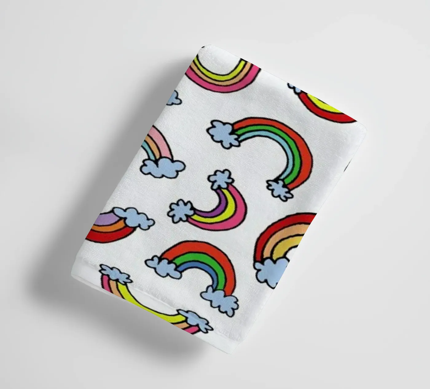 Rainbow Pattern towel by KP Design